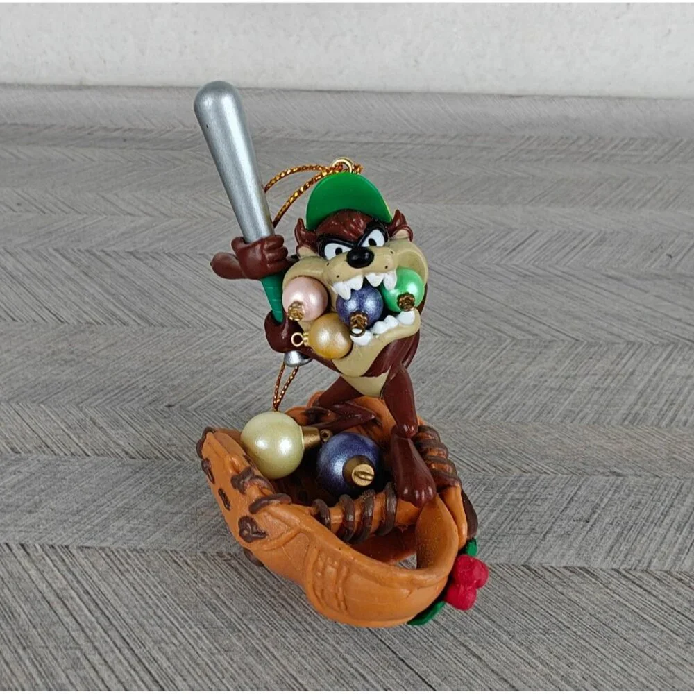 Vintage Taz Christmas Ornament 1996 Warner Bros. Looney Tunes Collectible Decor